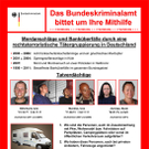 Fahndungsplakat des BKA zur Neonazi-Terrorgruppe NSU