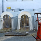 Bauernhof in Vollbrand