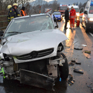 Unfall in Payerbach: Lenkerin im Auto eingeklemmt