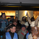 Traditioneller Perchten-Umzug in Wien-Döbling