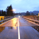 Hilfsbrücke über die Frutz