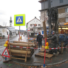 Probebohrungen für den geplanten Brückenneubau