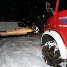 Einsatz im Schnee am Semmering - Kastenwagen bergen