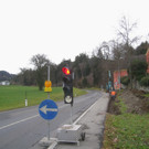 Baubeginn Gehsteig Eichenberger Straße