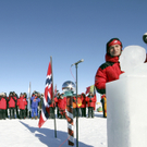 Polarforscher Roald Amundsen am Südpol geehrt