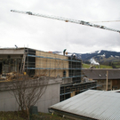 Baufortschritte beim neuen Einkaufszentrum in Egg