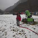 Schneefall in Damüls