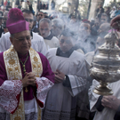 Gläubige in Bethlehem