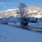 Bilder der Unfallstell in Bramberg