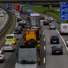 Erster Tag der Rettungsgasse auf der A14 vor dem Pfändertunnel in Bregenz
