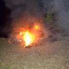 Einsatzdoku: Fahrzeugbrand in Aspang