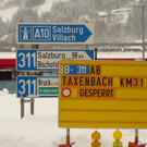 Straßensperre Taxenbach