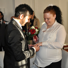 Saskia Flickinger und Deni Nedic haben geheiratet