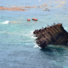 "Rena" versinkt im Meer