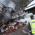 Bilder des zerstörten Hauses