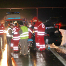 Bilder der Unfallstelle auf der A1