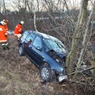 Bilder der Unfallstelle in Nußdorf