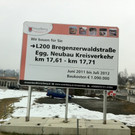 Baufortschritte bei Kreisverkehr und KaDeW
