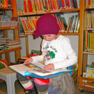 Gut zugehört in der Bücherei