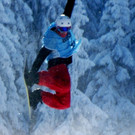 Tollkühne Sportler auf ihren "fliegenden Boards"