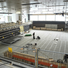 Doppelturnhalle im Endausbau