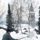 Friedhof Saalfelden eingeschneit