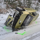 Auto Überschlag bei Pitten