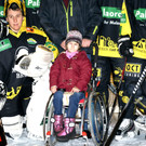 Bettina Simma gratulierte den EHC-lern zum Sieg