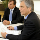 Krankenkassen-Gipfel mit Kanzler Faymann