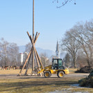 Mehr Fotos des Funkenaufbaus