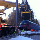 Railjet am Arlberg entgleist: Bergungsarbeiten