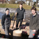 Funkenaufbau an der Vorderen Achmühle