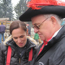 Beate Fischer, die Gattin des Lustenauer Bürgermeisters Dr. Kurt Fischer, bewies Mut