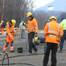 Bilder der Brückenbaustelle Salzburg-Süd