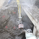 Ebniter Brücke: Schremmhammer im Einsatz