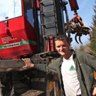 Holzarbeiten im Göfner Wald