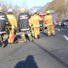 Bilder der Unfallstelle in Lend
