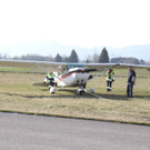 Cessna wird in Hohenems geborgen