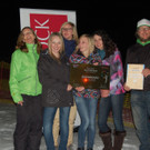 Siegerehrung der Schul Olympics im Snowboardcross