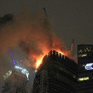 Brand auf Baustelle bei “Federazija”-Turm 