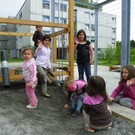 Spielmöglichkeiten in der Achsiedlung