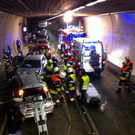 Frontalkollision im Pfändertunnel