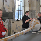 Aufbau der neuen Ausstellung im Kunstraum