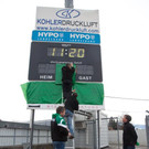 Vorbereitungen im Reichshofstadion auf das Cupspiel im Gange 