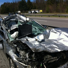 A14 Höhe Rastplatz Schlins: Schweizer Pkw kracht in Sattelzug