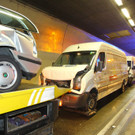 Unfall im Pfändertunnel