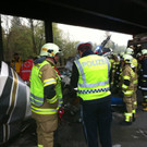 Bilder der Unfallstelle auf der A10