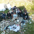 WWF-Jugendgruppe sammelte am 21.April 2012 Müll an der Donau