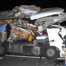 Lkw-Unfall auf der A1 bei Amstetten am 25.4.2012