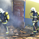 Kartons brennen in Neunkirchen